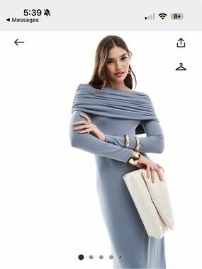 ASOS Off-Shoulder Long Sleeve Dress